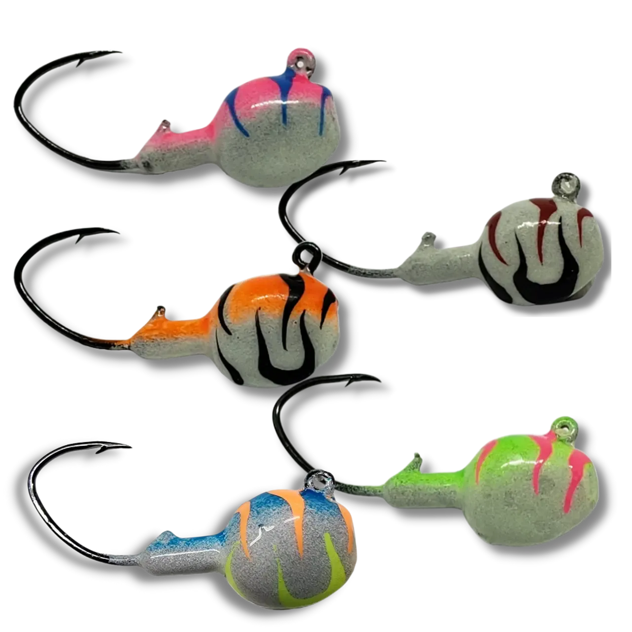 🍁Big Sky Deluxe Walleye Jigs 1/4oz 4pièces