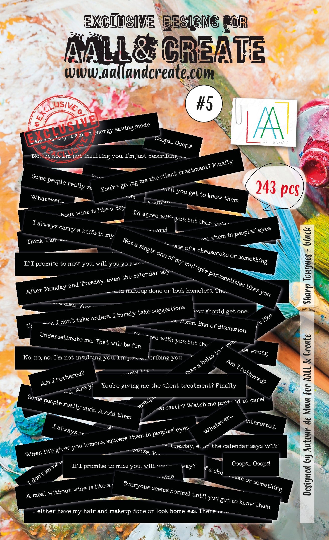 AALL et Create Ephemera - 005 - Langues acérées Noir