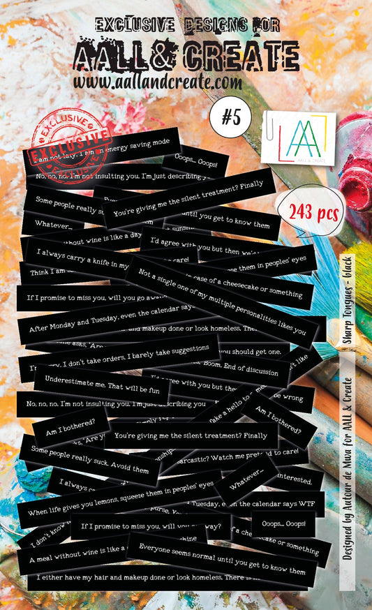 AALL et Create Ephemera - 005 - Langues acérées Noir