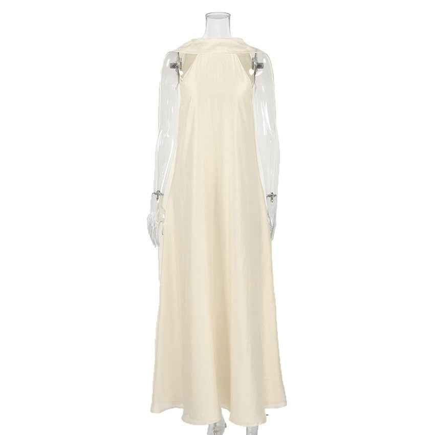 Women’s Summer Maxi Dress – Elegant Sleeveless A-Line Beach Vacation Outfit