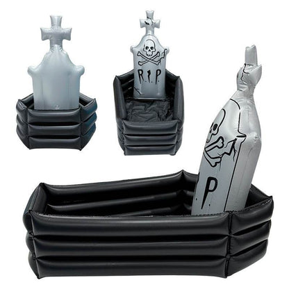 Halloween Inflatable Skull Tombstone Ice Bar