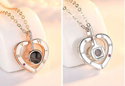 Subloom   Heart 100 I Love You Necklace