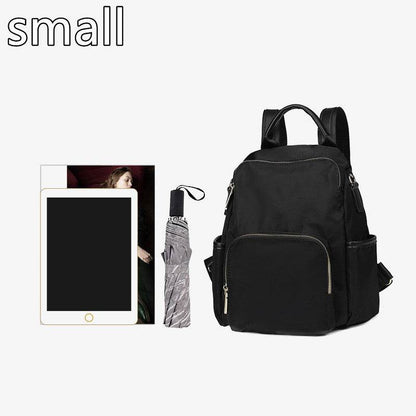 Unisex Portable Waterproof Plain color Backpack for school