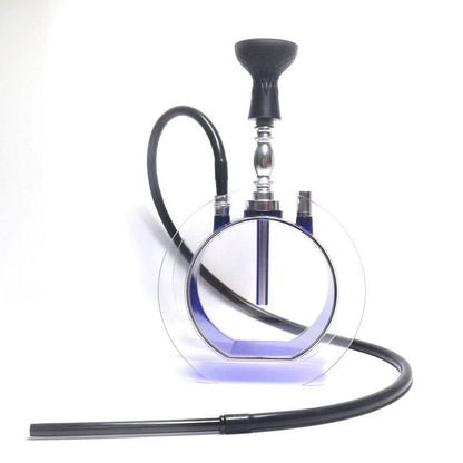 Acrylic round pot hookah set