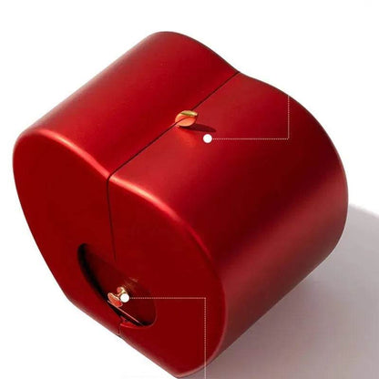 Boîte à bijoux de mode pomme rouge cadeau de Noël collier Rose éternelle pour fille fête des mères Saint Valentin cadeaux avec fleur artificielle Rose fleur boîte à bijoux