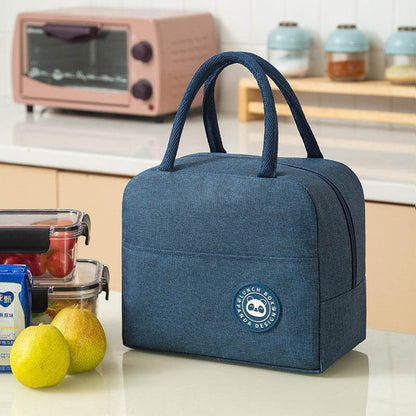 Portable Hand Carry Minimalist Fashion Insulated Work Lunch Bag for Women