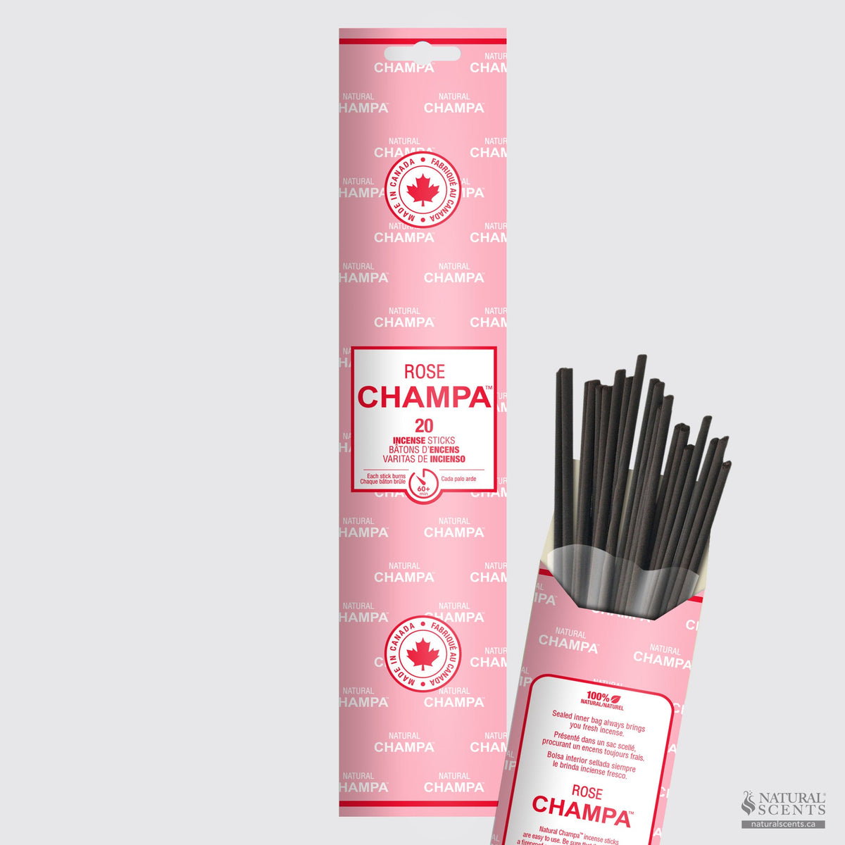 Bâtonnets d'encens Rose Champa