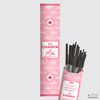 Bâtonnets d'encens Rose Champa