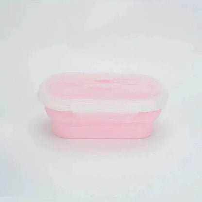 Portable Silicone Foldable Compressible Lunch Box container