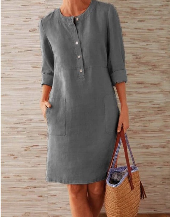 Women’s Clothing Dress – Streetwear Ethnic Style Long Sleeve Dress