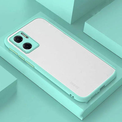 Coque de téléphone givrée, transparente et unie