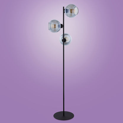 CUBUS Graphite Scandinavian Floor Lamp for Living Room, Bedroom & Office – Modern Minimalist Lighting (Clearance)