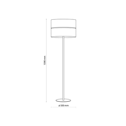 LINOBIANCO Natural Woven Floor Lamp for Living Room, Bedroom & Reading Nook – Scandinavian Minimalist Lighting