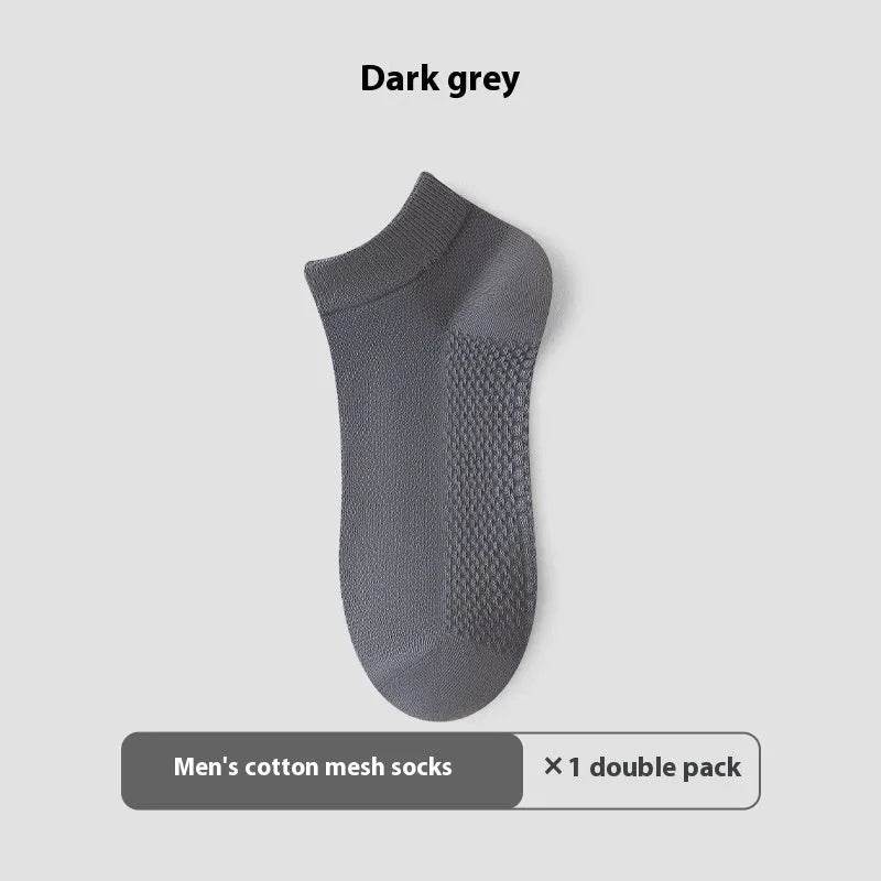 Cotton Anti-Pilling Ankle socks absorbing Invisible Tight Mesh Boat Socks