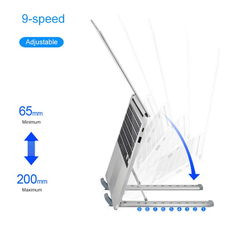 Support pliant pour ordinateur portable, tablette et ordinateur de bureau
