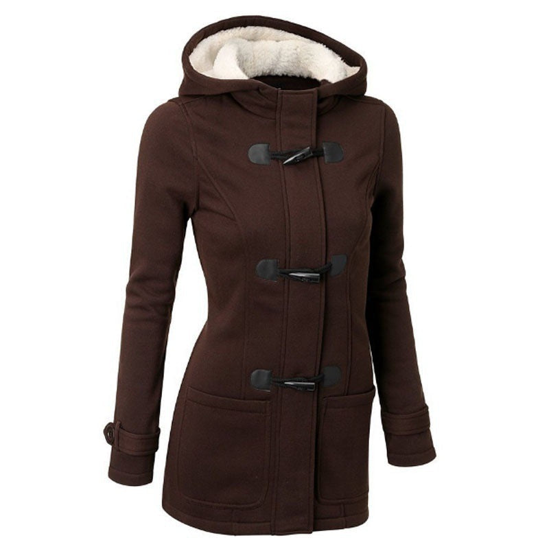 Women's Hooded Cotton-Padded Sweater Coat