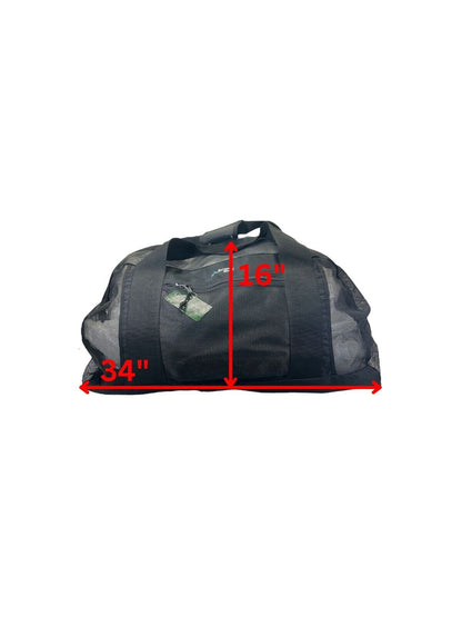 Europe Bound Heavy Duty Mesh Duffle Bags 28-34 Inch for Wet Gear Transport