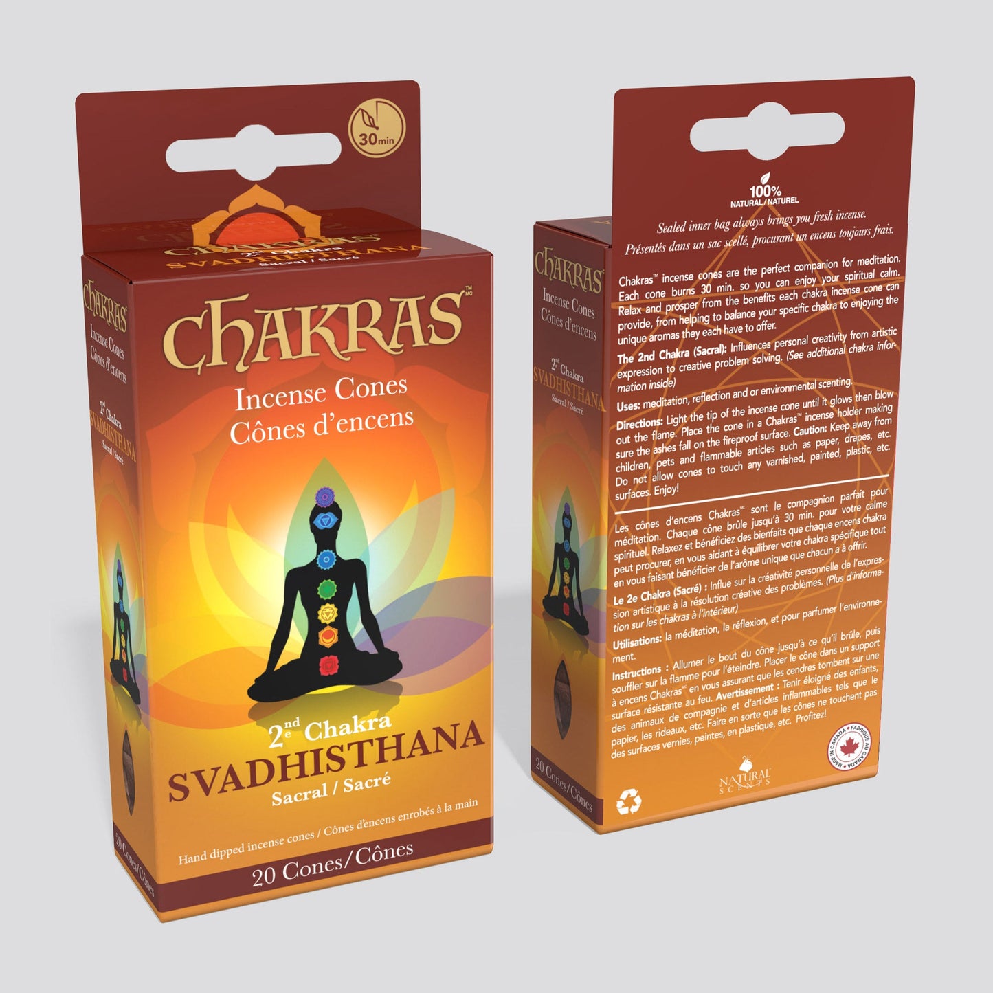 Encens Chakras® #02 Cônes d'encens Svadhisthana