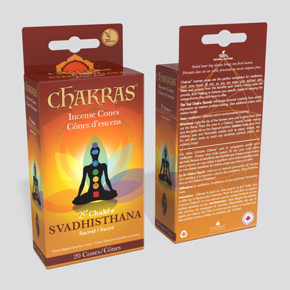 Encens Chakras® #02 Cônes d'encens Svadhisthana
