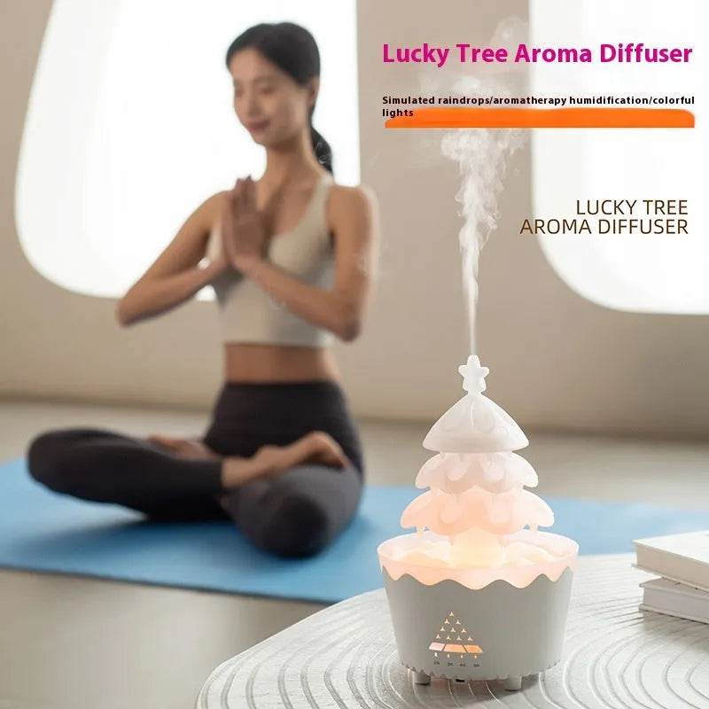 2024 New Design Essential Oil Aroma Diffuser Household Mute Small Remote Control Humidifier Suitable For Home Christmas Gift