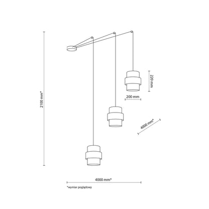 Suspension naturelle en jute CALISTO 3 (Liquidation)