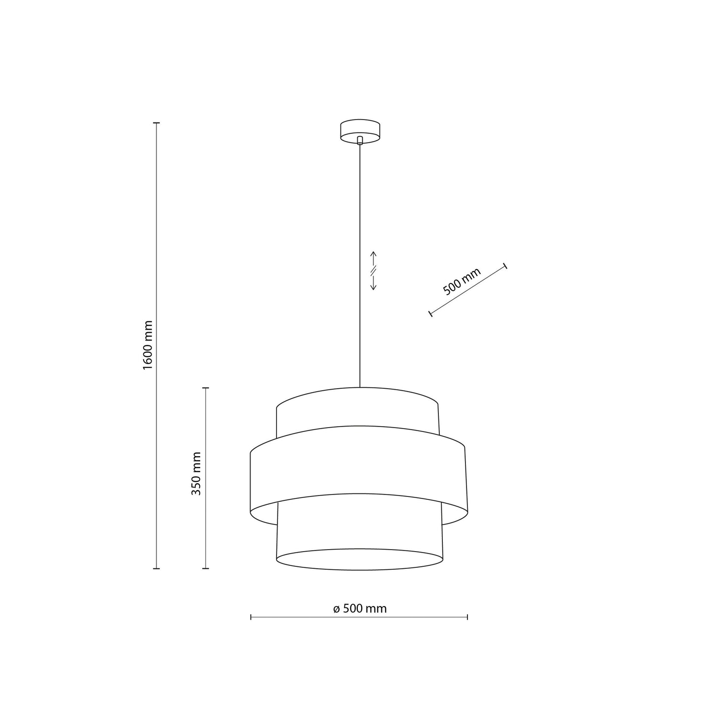 CALISTO JUTE Large  Natural Pendant Lamp