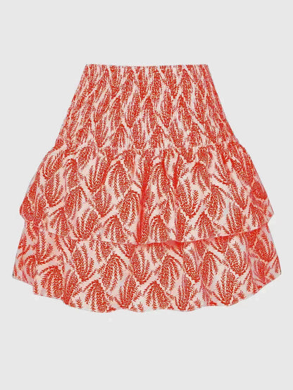 Leisure Versatile Lotus Leaf Women's Mini layered Skirt