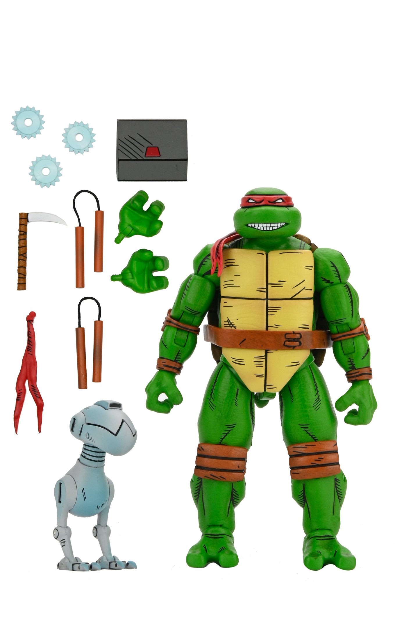 Teenage Mutant Ninja Turtles (Mirage Comics) – 7" Scale Action Figure – Michelangelo (Sub-Par Packaging)