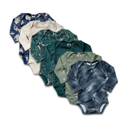 Bamboo Baby Long-Sleeved Onesie | Night Sky