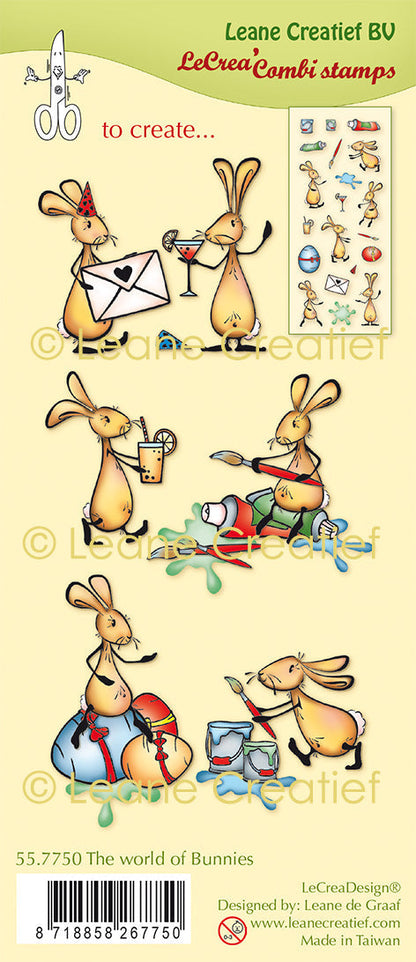 LeCreaDesign Combi Clear Stamp The World Of Bunnies
