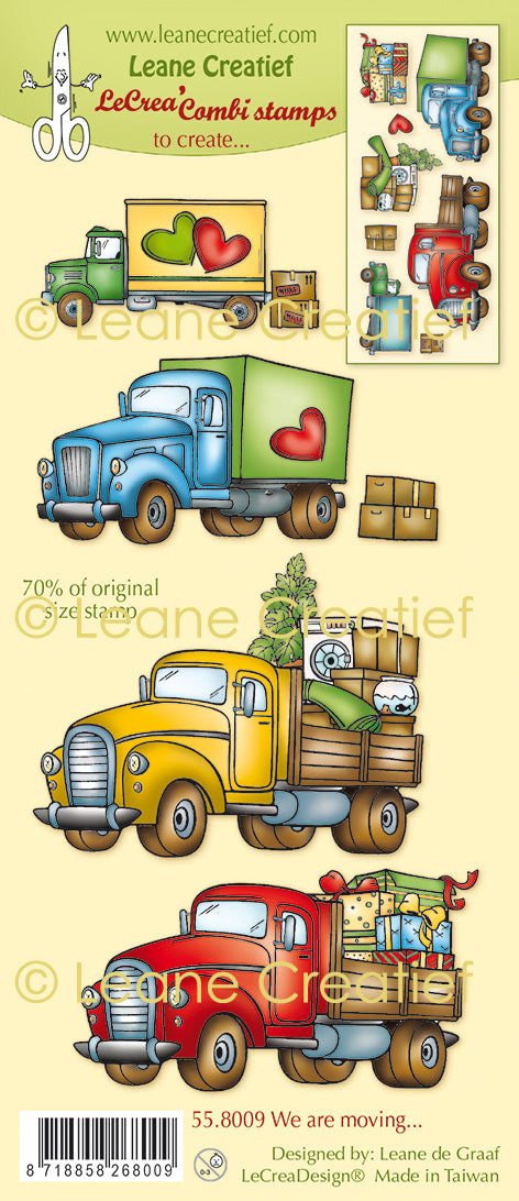 LeCreaDesign Combi Clear Stamp We Are Moving...