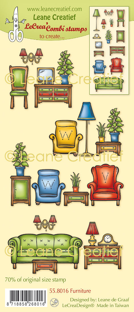 LeCreaDesign Combi Clear Stamp Furniture