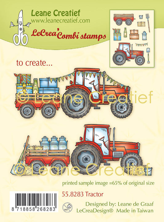 LeCreaDesign Tampon transparent combiné Tracteur