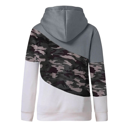 Casual Fashion Women Camouflage Winter hoodie Sweatshirt Pullover Top