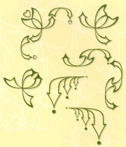 Tampon transparent Project Life & Cards LeCreaDesign Flèches ouvertes