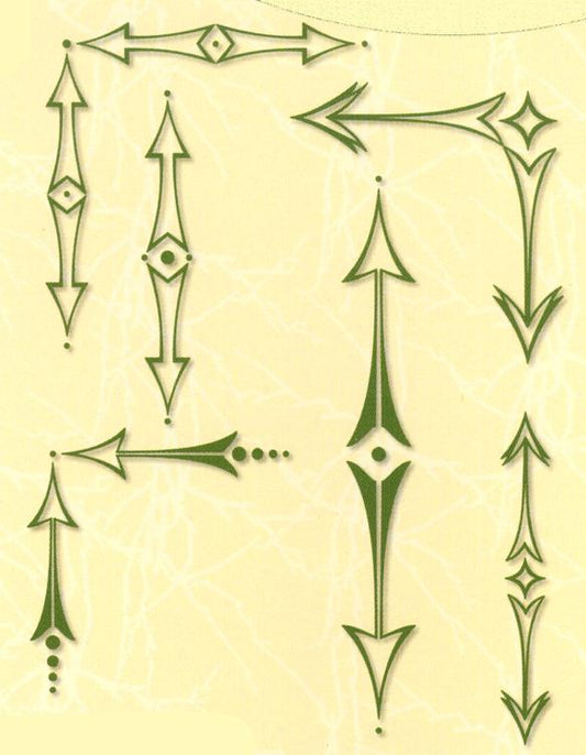 Tampon transparent Project Life & Cards LeCreaDesign Flèches pointues