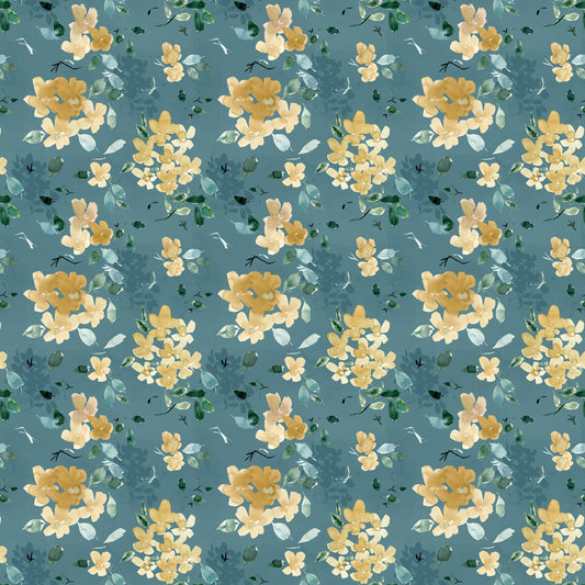 Stephanie Ryan - Golden Hour - Golden Petals Teal