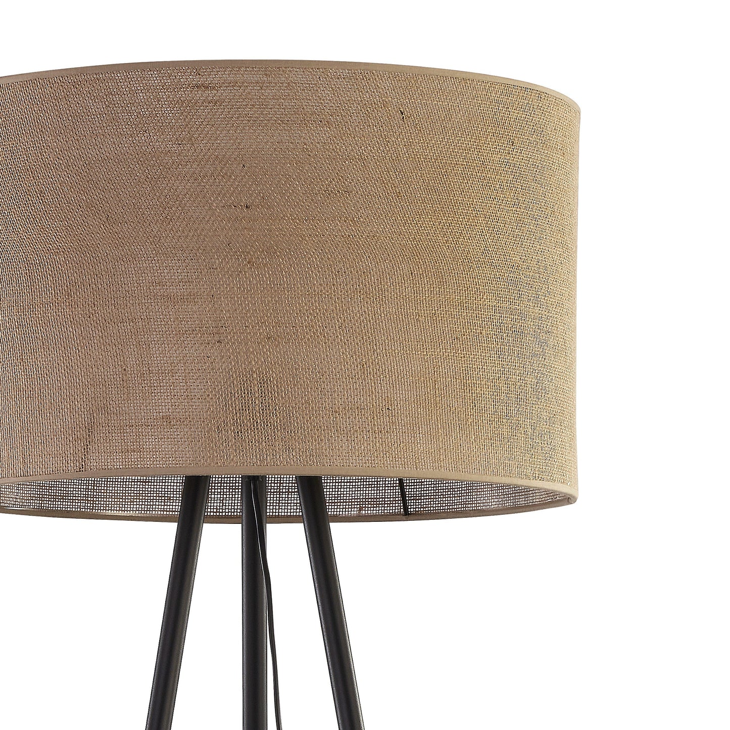 JUTE Natural Woven Floor Lamp for Living Room, Bedroom & Reading Nook – Scandinavian Minimalist Lighting(Clearance)