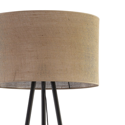 JUTE Natural Woven Floor Lamp for Living Room, Bedroom & Reading Nook – Scandinavian Minimalist Lighting(Clearance)