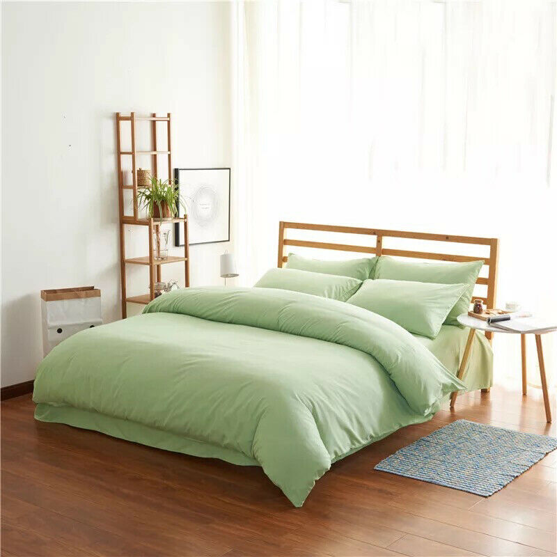 4-Piece Bedding Set – Modern Floral Polyester Sheet & Duvet Cover Set with Pillowcases