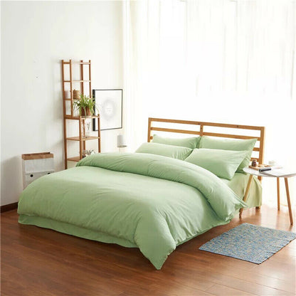 4-Piece Bedding Set – Modern Floral Polyester Sheet & Duvet Cover Set with Pillowcases