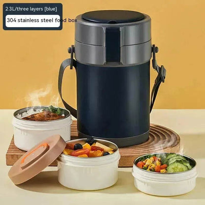 304 Stainless Steel Large Capacity Vacuum Thermal Insulated Lunch Box
