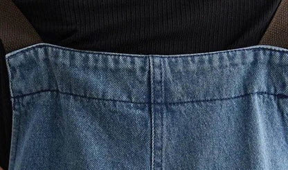 Y2K Women's Denim Jeans Romper suit Street Denim Strap Jumpsuit