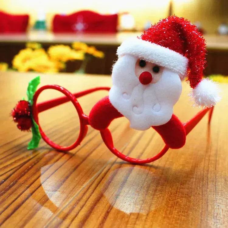 Monture de lunettes de Noël Accessoires de fête de Noël Cadeaux de Noël Décorations de Noël Lunettes de Père Noël