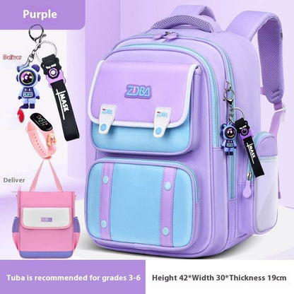 Elementary School Spine Protection Backpack Water resistant School bag