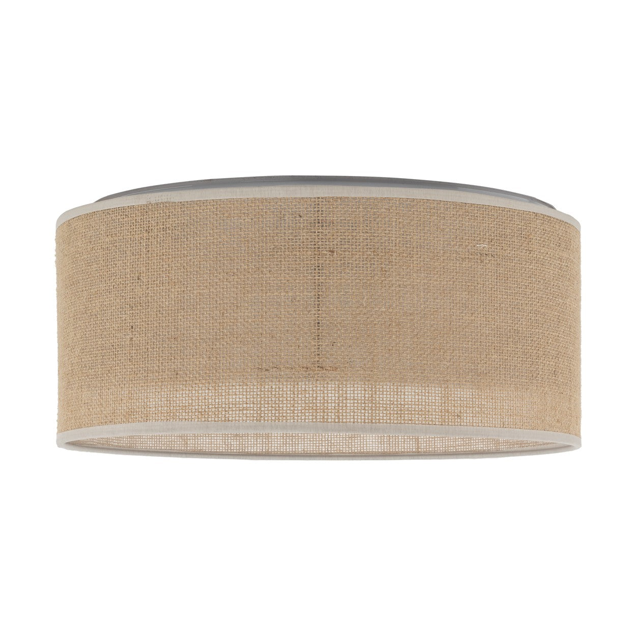 JUTE Natural Woven Flush Mount Ceiling Light Fixture for Kitchen, Hallway & Living Room – Scandinavian Minimalist Lighting