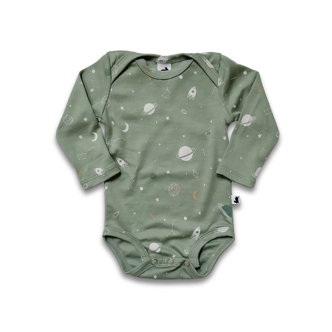 Bamboo Baby Long-Sleeved Onesie | Night Sky