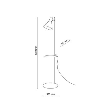 Lampadaire-tablette JUMP