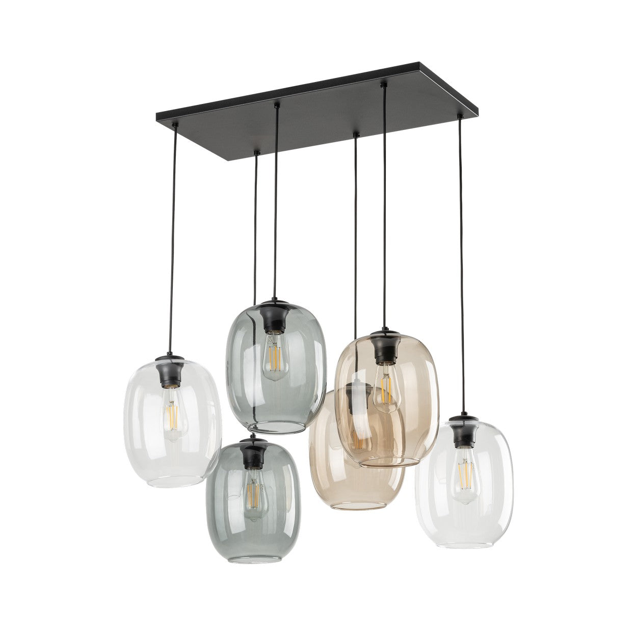 ELIO Mid-Century Modern Pendant Ceiling Light Fixture for Kitchen Island, Dining Room & Living Room