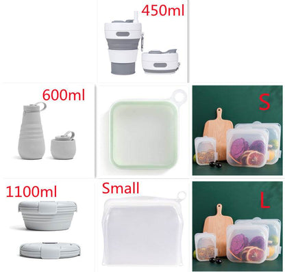 Portable Lightweight Silicone Kids Sandwich Container